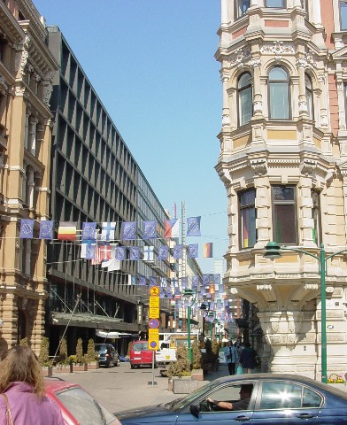 Street Scene in Helsinki